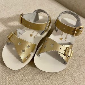 Sun-San Sweetheart Toddler Girl Sandals in Gold